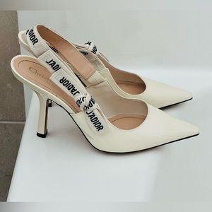 J'ADIOR SLINGBACK PUMP - Cream size 38.